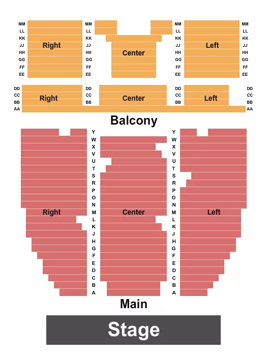 ENDSTAGE 2 Seating Map Seating Chart