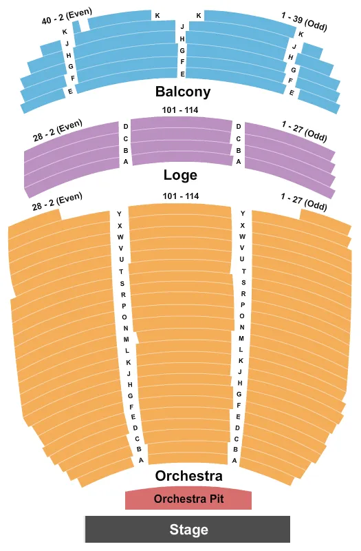 ENDSTAGE PIT Seating Map Seating Chart