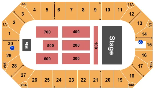 ENDSTAGE 2 Seating Map Seating Chart