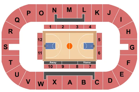 BASKETBALL Seating Map Seating Chart