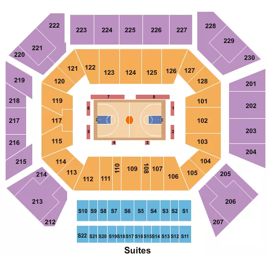 BASKETBALL CHICAGO Seating Map Seating Chart