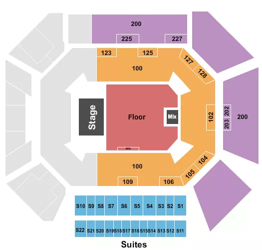 GA BY LEVEL Seating Map Seating Chart