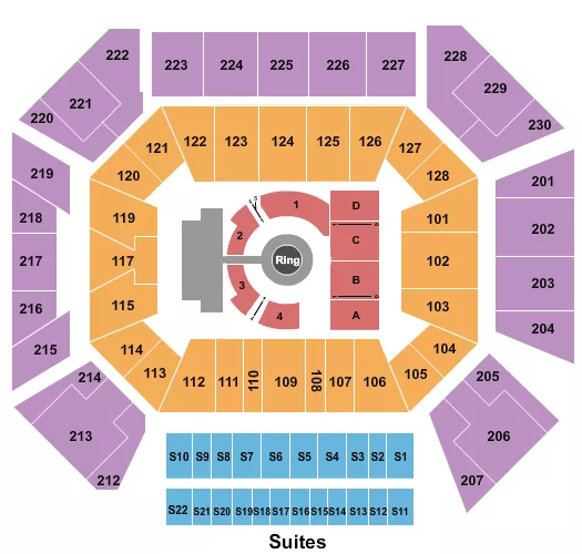 MMA Seating Map Seating Chart