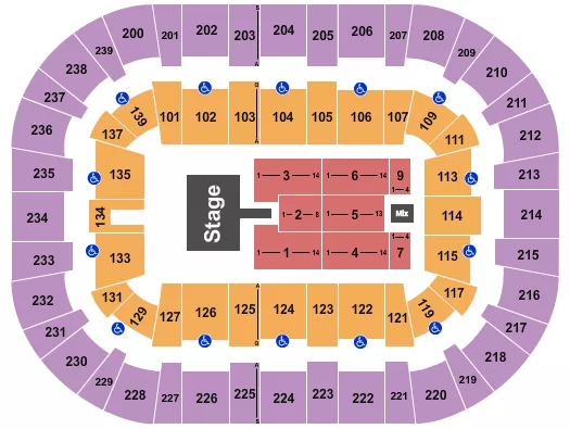 WOLSTEIN CENTER CSU CONVOCATION CENTER CECE WINANS Seating Map Seating Chart