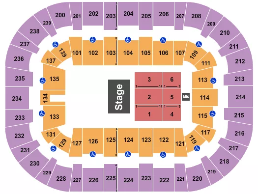 WOLSTEIN CENTER CSU CONVOCATION CENTER HALF HOUSE Seating Map Seating Chart