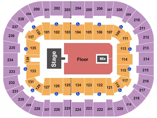 WOLSTEIN CENTER CSU CONVOCATION CENTER KEN CARSON Seating Map Seating Chart