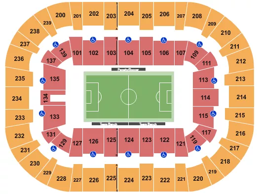 WOLSTEIN CENTER CSU CONVOCATION CENTER SOCCER 1 Seating Map Seating Chart