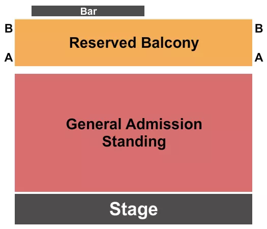 GA RESERVED BALCONY Seating Map Seating Chart