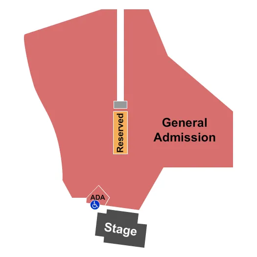 END STAGE Seating Map Seating Chart
