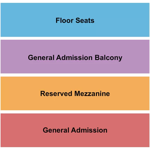 PANDEMONIUM Seating Map Seating Chart
