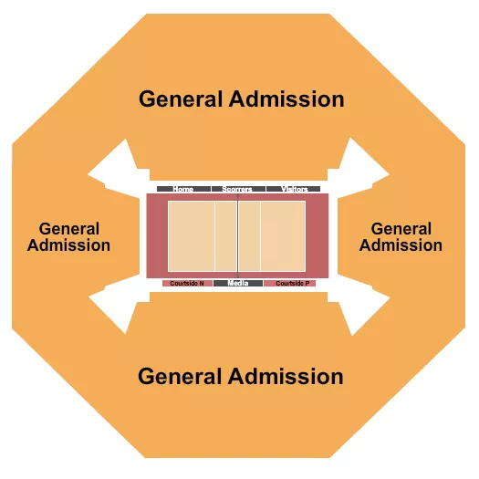 VOLLEYBALL Seating Map Seating Chart