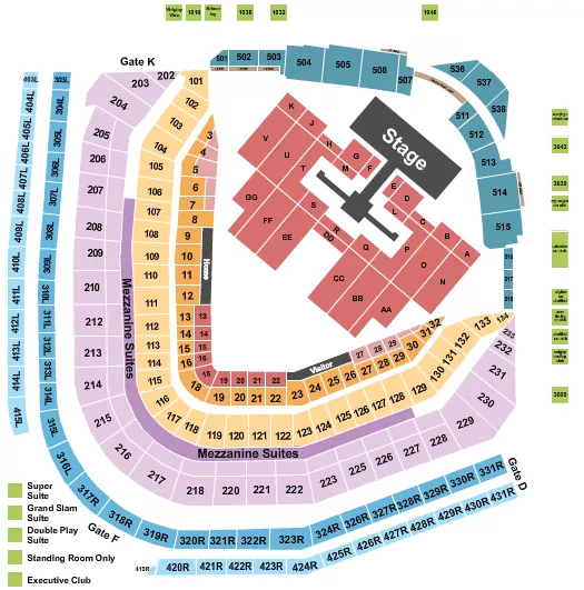 ATEEZ Seating Map Seating Chart