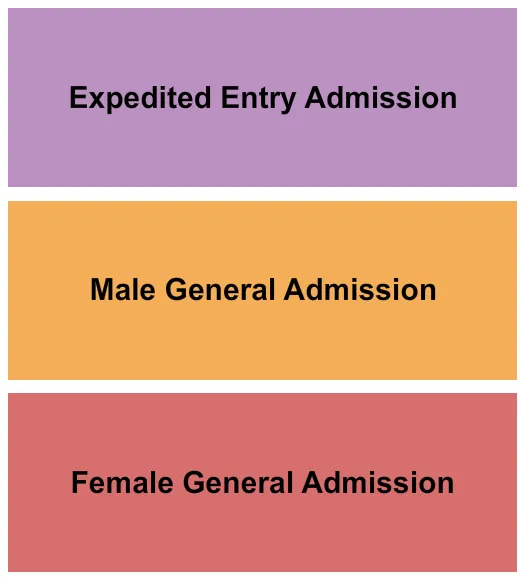 MALE FEMALE EXPEDITED Seating Map Seating Chart