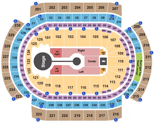 BRANDON LAKE Seating Map Seating Chart