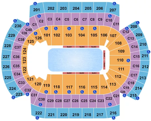 DISNEY ON ICE Seating Map Seating Chart
