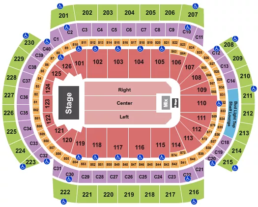 PENTATONIX Seating Map Seating Chart