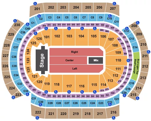 TSO 1 Seating Map Seating Chart
