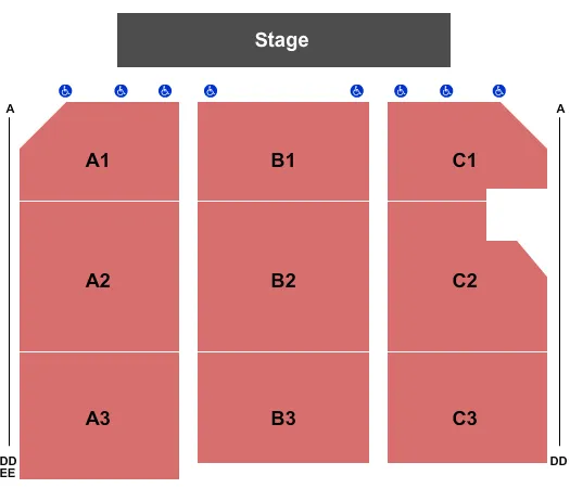 ENDSTAGE Seating Map Seating Chart