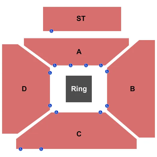 WWE Seating Map Seating Chart
