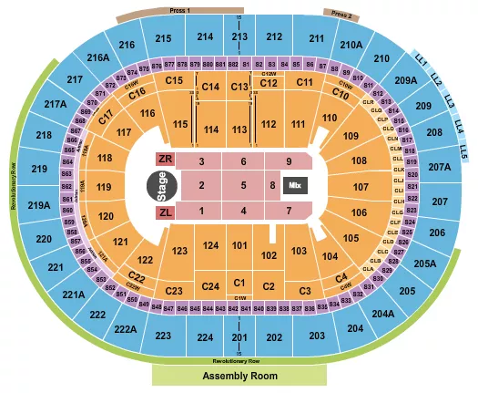 ZAYN Seating Map Seating Chart