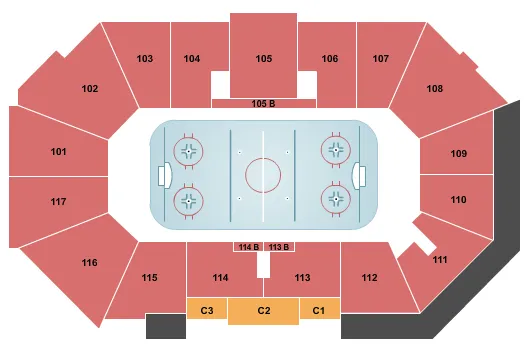 HOCKEY Seating Map Seating Chart