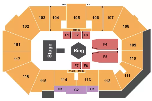 XFC Seating Map Seating Chart