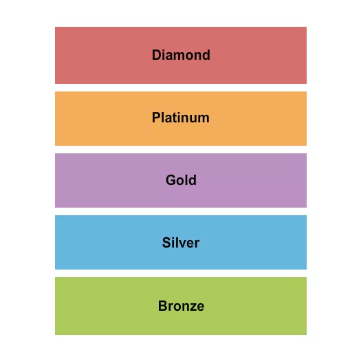 END STAGE LEVELS Seating Map Seating Chart