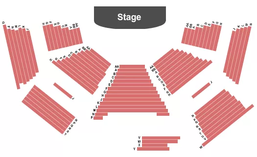 END STAGE Seating Map Seating Chart