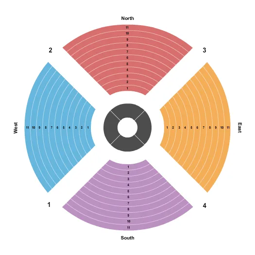 ENDSTAGE Seating Map Seating Chart