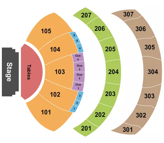 ENDSTAGE TABLES 3 Seating Map Seating Chart