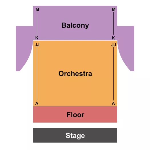 ENDSTAGE FLOOR Seating Map Seating Chart