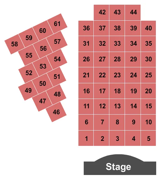 END STAGE Seating Map Seating Chart