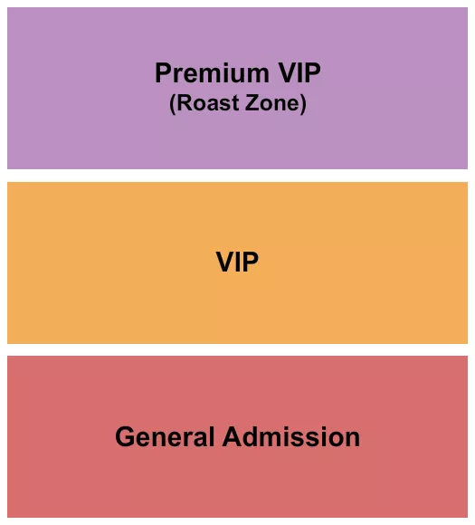 ZANIES COMEDY NIGHT CLUB NASHVILLE GA VIP PREMIUM Seating Map Seating Chart