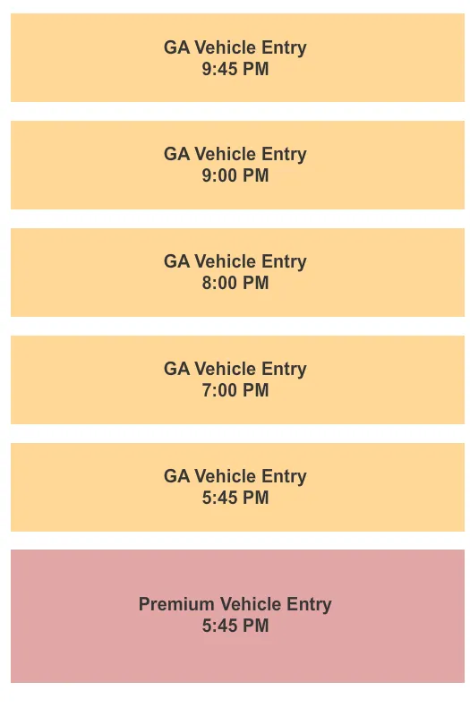 TRAIL OF LIGHTS Seating Map Seating Chart
