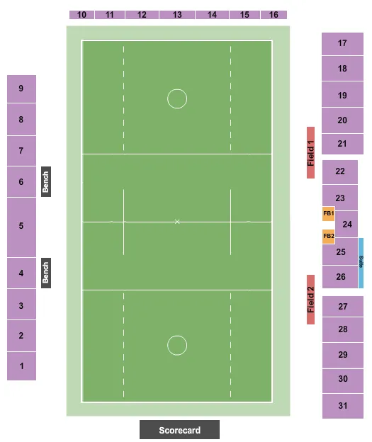 LACROSSE Seating Map Seating Chart