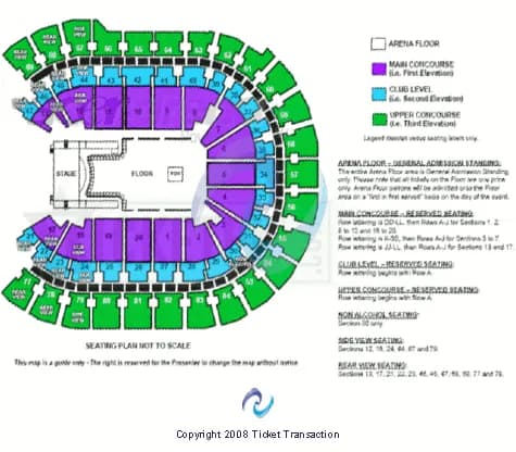 END STAGE Seating Map Seating Chart