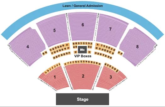 END STAGE Seating Map Seating Chart