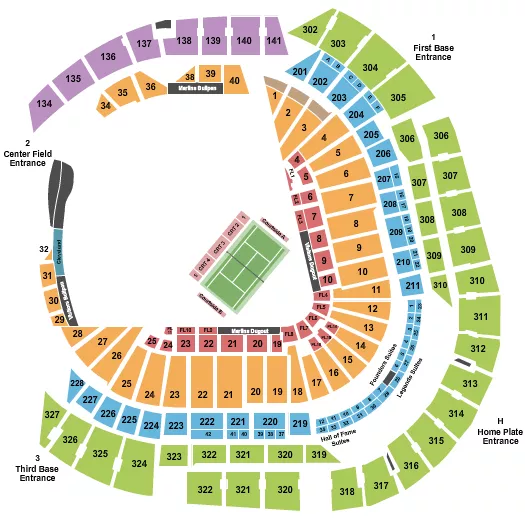 MIAMI INVITATIONAL Seating Map Seating Chart