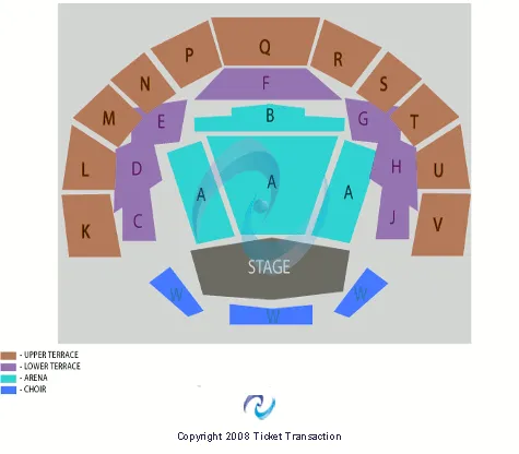END STAGE Seating Map Seating Chart
