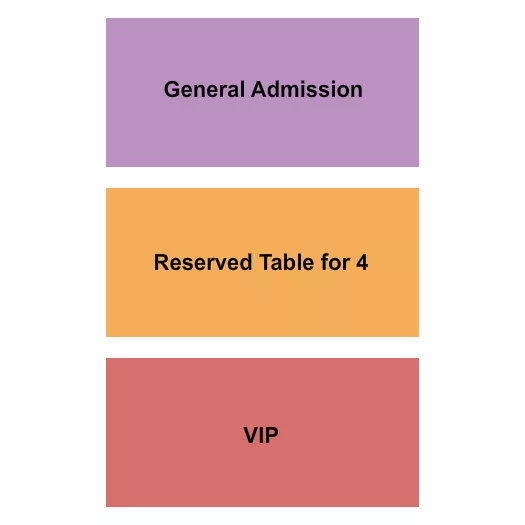 GA VIP TABLE Seating Map Seating Chart