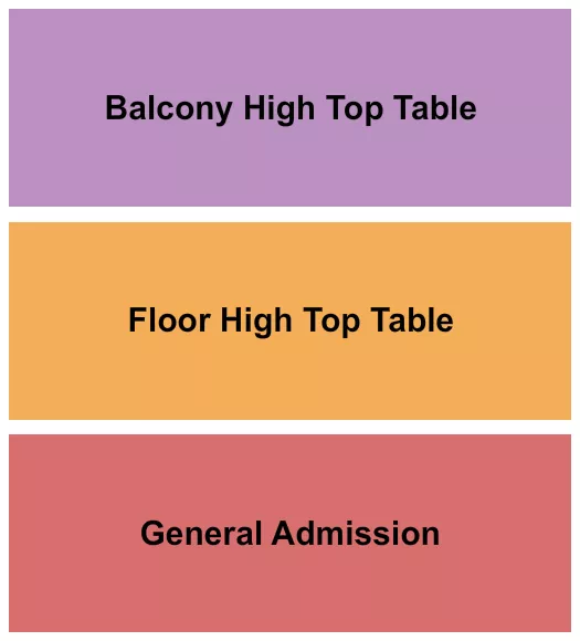 GA FLOOR BALCONY Seating Map Seating Chart